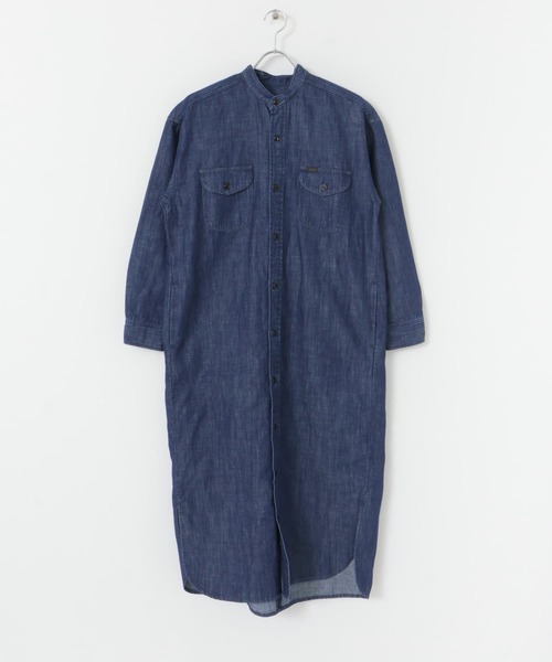 URBAN RESEARCH ROSSO（アーバンリサーチロッソ）の「『別注』Lee×ROSSO WORK DRESS（ワンピース・レディース・ベージュ/インディゴブルー・FREE）」の21枚目の写真