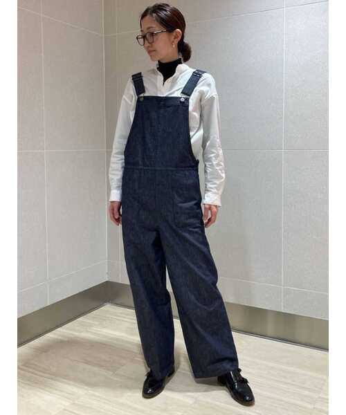 ✨美品＊ヒューマンウーマン＊オーバーオール　サロペットパンツ　デニム　S〜Ｍ human woman（ヒューマンウーマン）の「◇デニムサロペット
