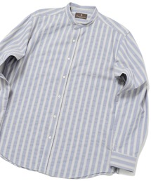 MEN'S BIGI | ＜GETZNER/ゲッツナー＞ドビーストライプシャツ　made in japan(シャツ/ブラウス)