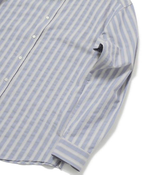 MEN'S BIGI（メンズビギ）の「＜GETZNER/ゲッツナー＞ドビーストライプシャツ　made in japan（シャツ/ブラウス・メンズ・レッド/ブルー・01/02/03）」の16枚目の写真