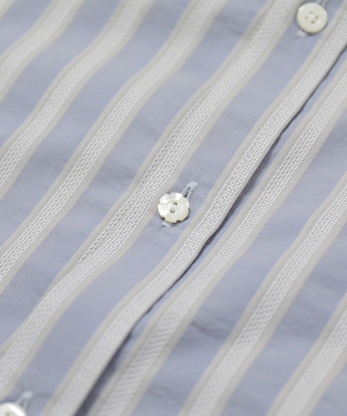 MEN'S BIGI（メンズビギ）の「＜GETZNER/ゲッツナー＞ドビーストライプシャツ　made in japan（シャツ/ブラウス・メンズ・レッド/ブルー・01/02/03）」の9枚目の写真