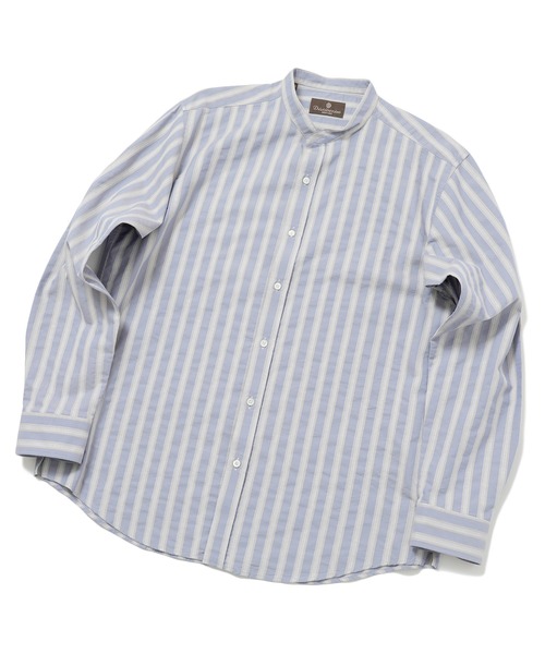 MEN'S BIGI（メンズビギ）の「＜GETZNER/ゲッツナー＞ドビーストライプシャツ　made in japan（シャツ/ブラウス・メンズ・レッド/ブルー・01/02/03）」の7枚目の写真