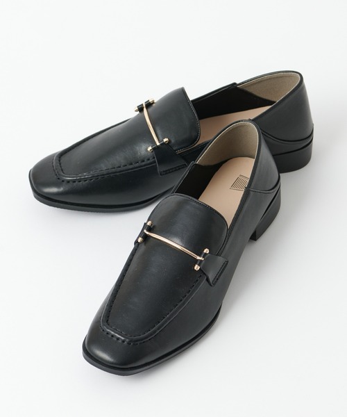 COLONY 2139(コロニートゥーワンスリーナイン)の「【マカロンFoot】メタルバーローファー(ローファー・レディース・ブラック/アイボリー・22.5cm/23.5cm/24.5cm)」の3枚目の写真