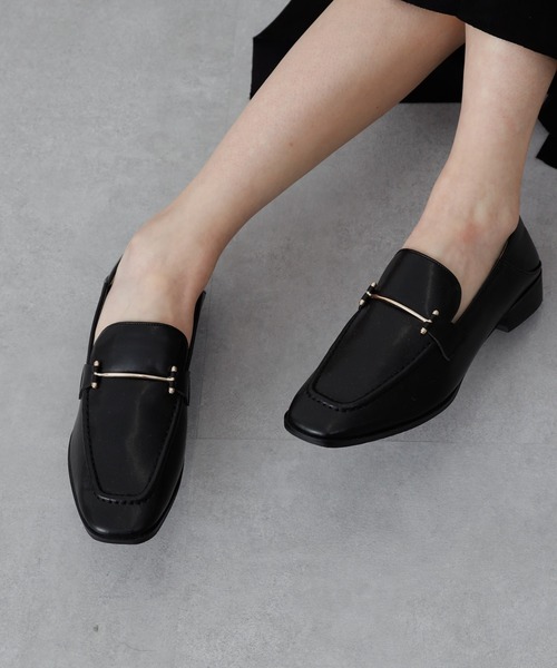 COLONY 2139(コロニートゥーワンスリーナイン)の「【マカロンFoot】メタルバーローファー(ローファー・レディース・ブラック/アイボリー・22.5cm/23.5cm/24.5cm)」の11枚目の写真