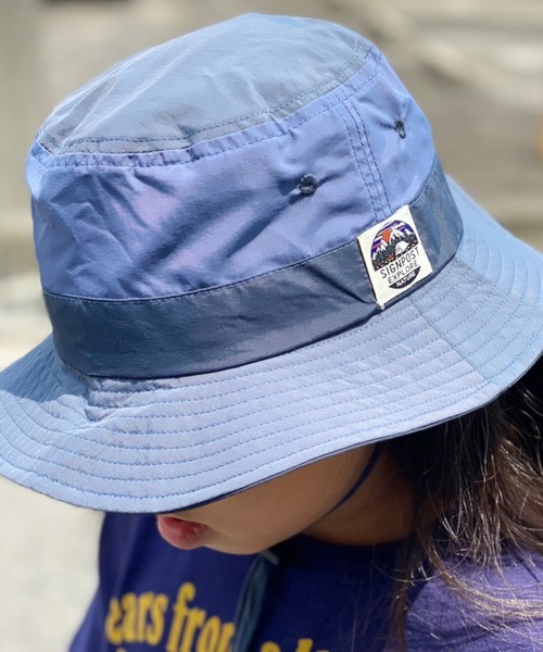 F.O.KIDS(エフオーキッズ)の「F.O.KIDS/エフオーキッズ アウトドアハット バケットハット(ハット・キッズ・ベージュ/ネイビー/カーキ/マルチ・56/54)」の1枚目の写真