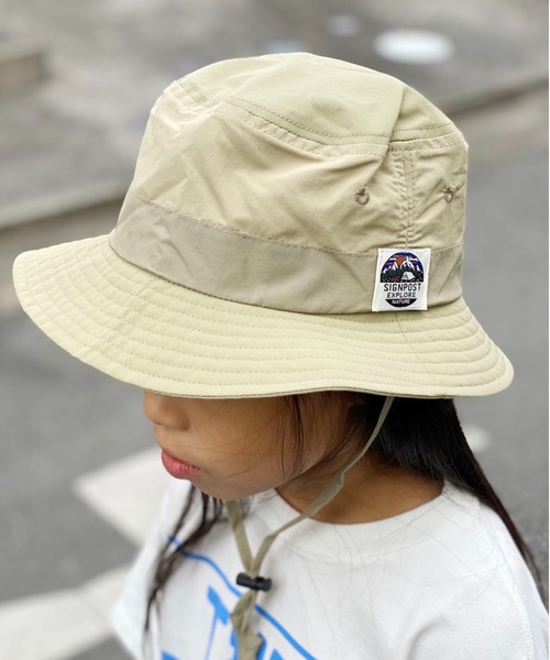 F.O.KIDS(エフオーキッズ)の「F.O.KIDS/エフオーキッズ アウトドアハット バケットハット(ハット・キッズ・ベージュ/ネイビー/カーキ/マルチ・56/54)」の18枚目の写真