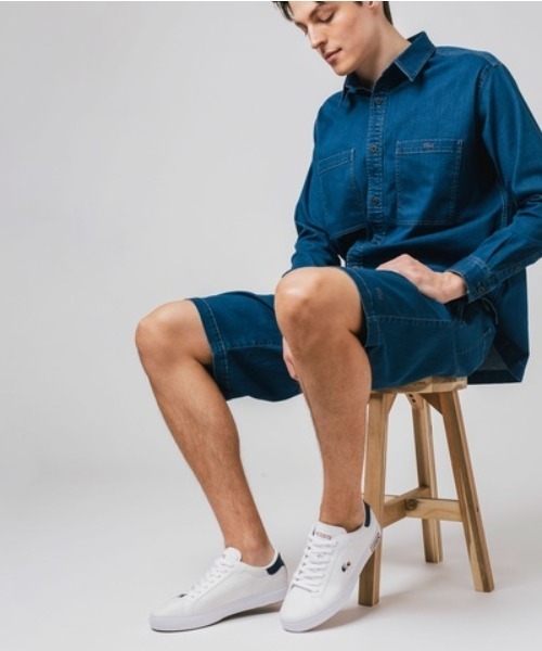LACOSTE(ラコステ)の「LACOSTE/ラコステ スニーカー POWERCOURT TRI 1/パワーズコート TRI 1 カジュアル スニーカー SM00343(スニーカー・メンズ・ホワイト×レッド・26.5cm/27.0cm/25.5cm/26.0cm/28.0cm)」の5枚目の写真