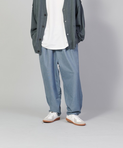 UNIIT(ユニット)の「【UNIIT/ユニット】テックリネンルーズ7分丈パンツ ワイドパンツ バギーボトム バルーンシルエット(その他パンツ・メンズ・ブルー/チャコールグレー/グレー・LARGE/MEDIUM/SMALL)」の3枚目の写真