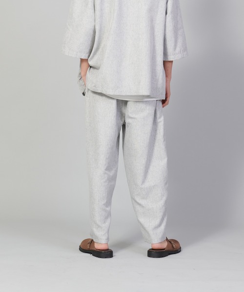 UNIIT(ユニット)の「【UNIIT/ユニット】テックリネンルーズ7分丈パンツ ワイドパンツ バギーボトム バルーンシルエット(その他パンツ・メンズ・ブルー/チャコールグレー/グレー・LARGE/MEDIUM/SMALL)」の14枚目の写真
