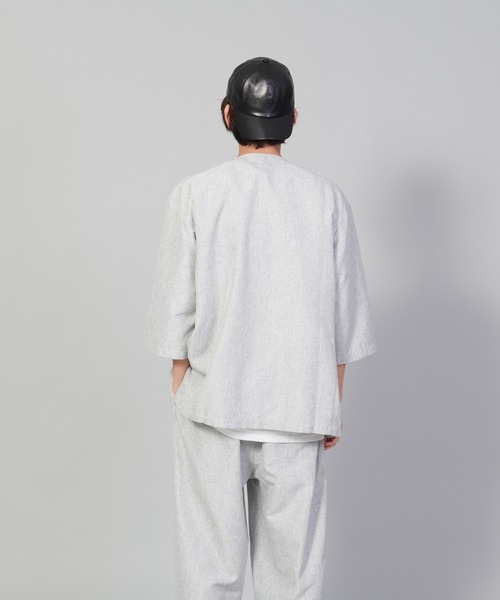UNIIT(ユニット)の「【UNIIT/ユニット】テックリネンルーズ7分丈パンツ ワイドパンツ バギーボトム バルーンシルエット(その他パンツ・メンズ・ブルー/チャコールグレー/グレー・LARGE/MEDIUM/SMALL)」の13枚目の写真