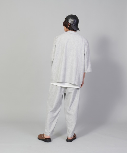 UNIIT(ユニット)の「【UNIIT/ユニット】テックリネンルーズ7分丈パンツ ワイドパンツ バギーボトム バルーンシルエット(その他パンツ・メンズ・ブルー/チャコールグレー/グレー・LARGE/MEDIUM/SMALL)」の8枚目の写真