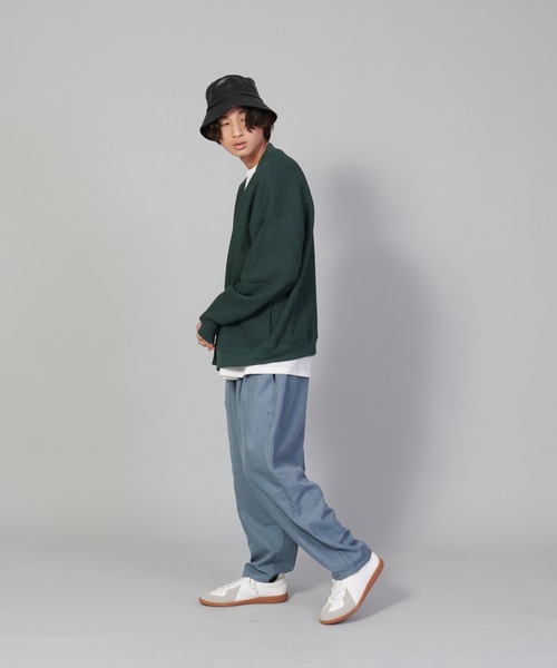 UNIIT(ユニット)の「【UNIIT/ユニット】テックリネンルーズ7分丈パンツ ワイドパンツ バギーボトム バルーンシルエット(その他パンツ・メンズ・ブルー/チャコールグレー/グレー・LARGE/MEDIUM/SMALL)」の16枚目の写真