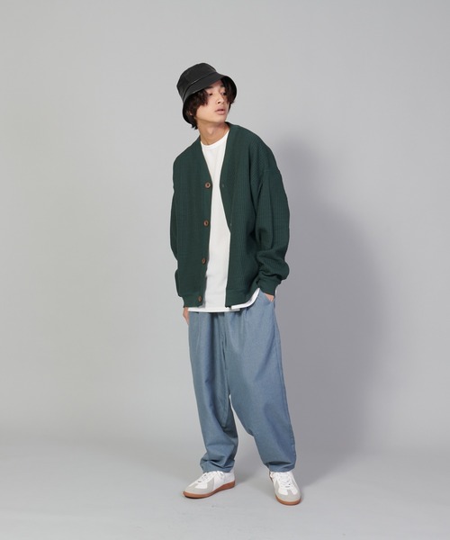 UNIIT(ユニット)の「【UNIIT/ユニット】テックリネンルーズ7分丈パンツ ワイドパンツ バギーボトム バルーンシルエット(その他パンツ・メンズ・ブルー/チャコールグレー/グレー・LARGE/MEDIUM/SMALL)」の18枚目の写真