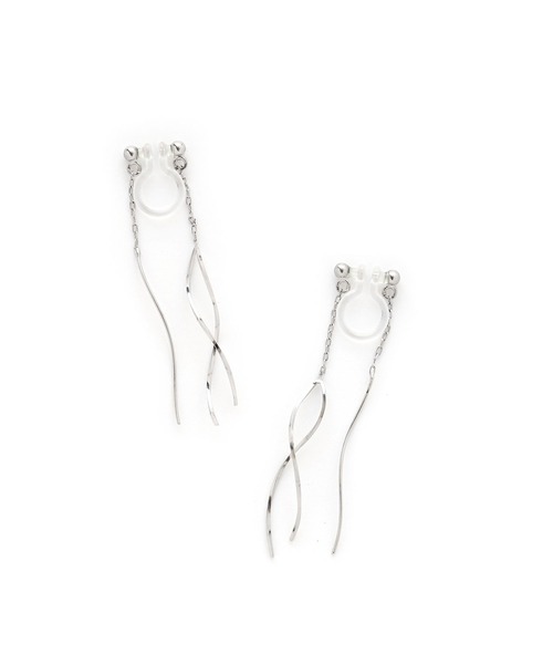 colleca la（コレカラ）の「ノンホール・クロスラインの樹脂イヤリング（イヤリング）」 WEAR