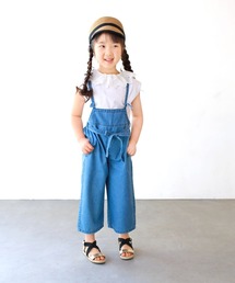 L.COPECK | ライトデニムサロペットワイドパンツ(デニムパンツ)