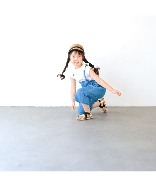 L.COPECK(エルコペック)の「ライトデニムサロペットワイドパンツ(デニムパンツ・キッズ・ブルー系その他/ブルー・100cm/140cm/120cm/110cm/130cm)」の10枚目の写真