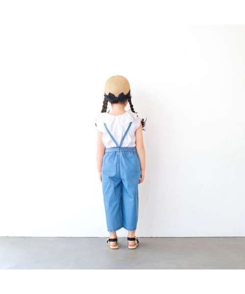 L.COPECK(エルコペック)の「ライトデニムサロペットワイドパンツ(デニムパンツ・キッズ・ブルー系その他/ブルー・100cm/140cm/120cm/110cm/130cm)」の11枚目の写真