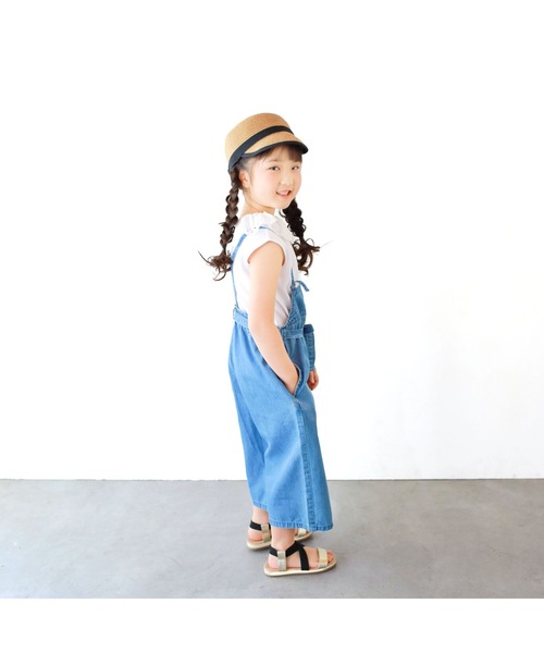 L.COPECK(エルコペック)の「ライトデニムサロペットワイドパンツ(デニムパンツ・キッズ・ブルー系その他/ブルー・100cm/140cm/120cm/110cm/130cm)」の12枚目の写真