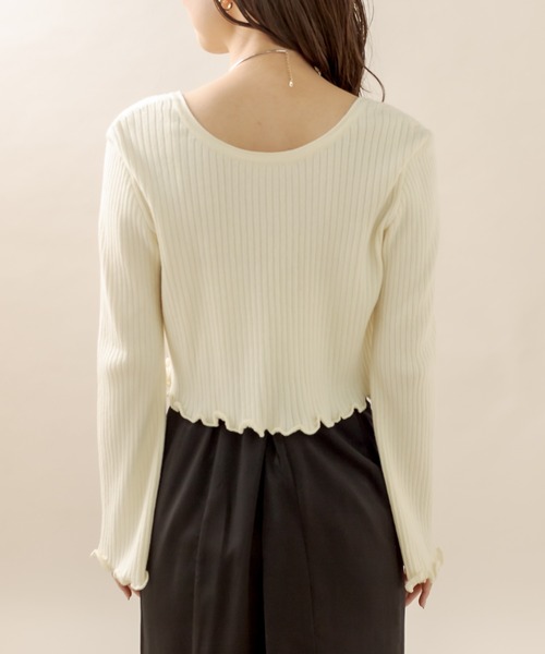 mline（エムライン）の「[mline] リボンカーディガン（カーディガン/ボレロ・レディース・アイボリー/ブルー/ベージュ/ブラック・FREE）」の18枚目の写真