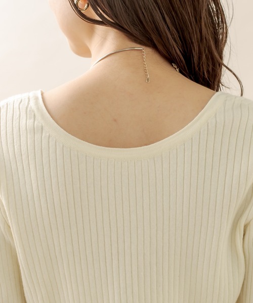 mline（エムライン）の「[mline] リボンカーディガン（カーディガン/ボレロ・レディース・アイボリー/ブルー/ベージュ/ブラック・FREE）」の19枚目の写真