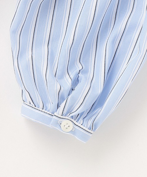 petit main（プティマイン）の「【リンク】ベストドッキングブラウス（シャツ/ブラウス・キッズ・ネイビー/オフホワイト・130cm/90cm/120cm/80ｃｍ/100cm/110cm）」の9枚目の写真