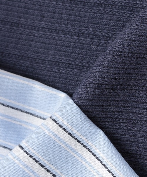 petit main（プティマイン）の「【リンク】ベストドッキングブラウス（シャツ/ブラウス・キッズ・ネイビー/オフホワイト・130cm/90cm/120cm/80ｃｍ/100cm/110cm）」の4枚目の写真