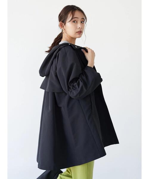 CRAFT STANDARD BOUTIQUE(クラフトスタンダードブティック)の「ギャザースリーブフードコート *(ブルゾン・レディース・ブラック/ライトベージュ・FREE)」の15枚目の写真