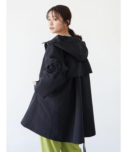 CRAFT STANDARD BOUTIQUE(クラフトスタンダードブティック)の「ギャザースリーブフードコート *(ブルゾン・レディース・ブラック/ライトベージュ・FREE)」の16枚目の写真