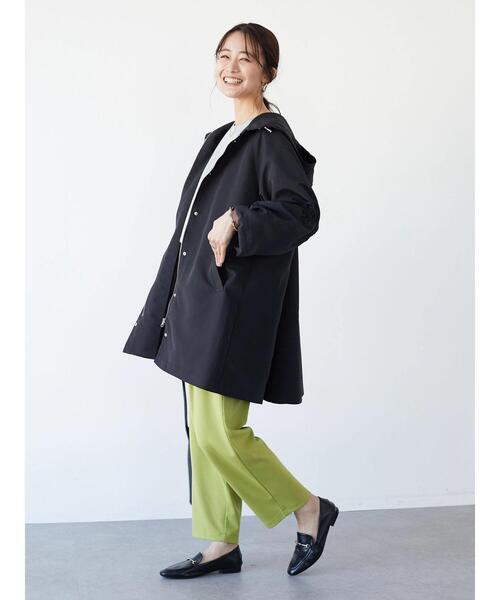 CRAFT STANDARD BOUTIQUE(クラフトスタンダードブティック)の「ギャザースリーブフードコート *(ブルゾン・レディース・ブラック/ライトベージュ・FREE)」の18枚目の写真