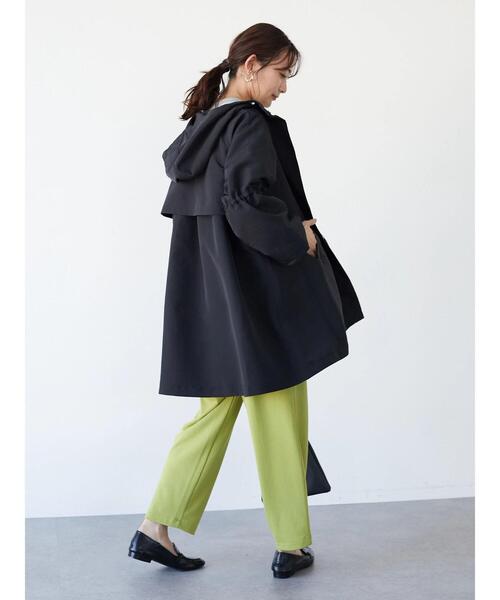 CRAFT STANDARD BOUTIQUE(クラフトスタンダードブティック)の「ギャザースリーブフードコート *(ブルゾン・レディース・ブラック/ライトベージュ・FREE)」の19枚目の写真
