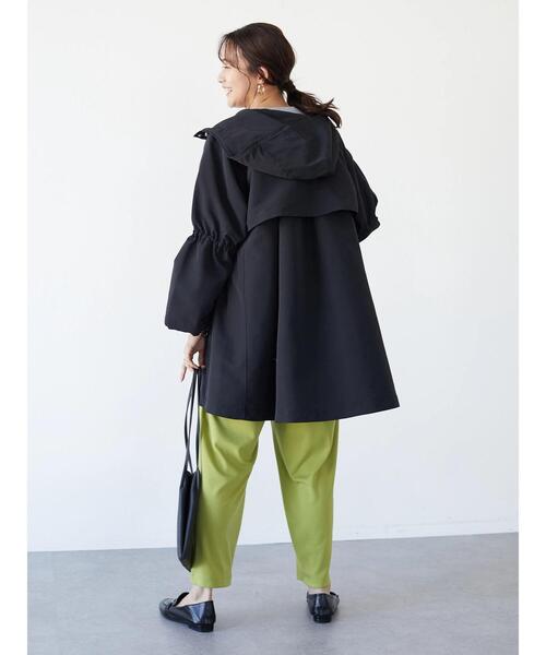 CRAFT STANDARD BOUTIQUE(クラフトスタンダードブティック)の「ギャザースリーブフードコート *(ブルゾン・レディース・ブラック/ライトベージュ・FREE)」の20枚目の写真