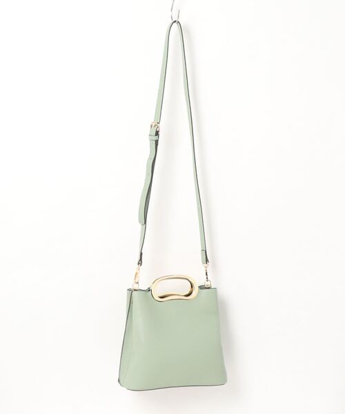 SALON de RUBAN（サロンドルヴァン）の「【SALON de RUBAN/サロン ド ルヴァン】 2wayハンドバッグ（ハンドバッグ・レディース・ベージュ/アイボリー/ミント/その他1/ライトピンク/ブラック/ダークグレー/パイソン/カーキ・FREE）」の21枚目の写真