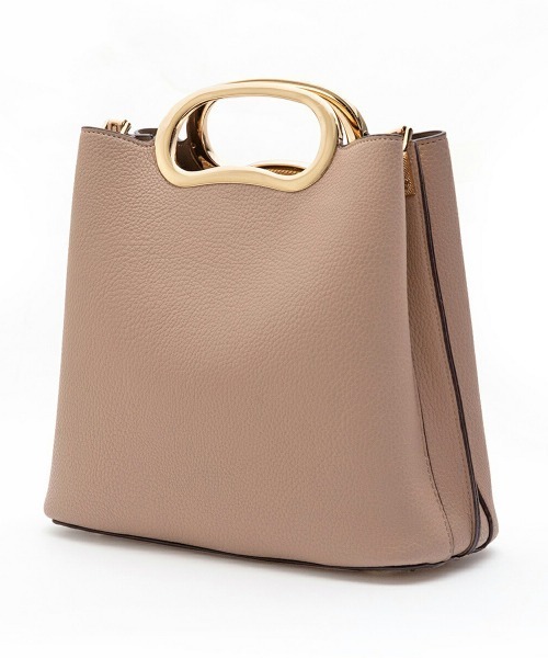 SALON de RUBAN（サロンドルヴァン）の「【SALON de RUBAN/サロン ド ルヴァン】 2wayハンドバッグ（ハンドバッグ・レディース・ベージュ/アイボリー/ミント/その他1/ライトピンク/ブラック/ダークグレー/パイソン/カーキ・FREE）」の10枚目の写真