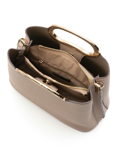 SALON de RUBAN（サロンドルヴァン）の「【SALON de RUBAN/サロン ド ルヴァン】 2wayハンドバッグ（ハンドバッグ・レディース・ベージュ/アイボリー/ミント/その他1/ライトピンク/ブラック/ダークグレー/パイソン/カーキ・FREE）」の12枚目の写真