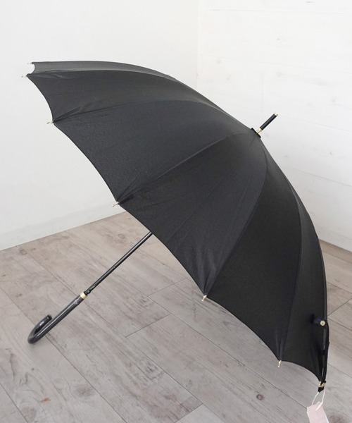 Port（ポート）の「【 Port / ポート 】 16本骨 シンプル デザイン 雨傘 ( 55cm )（長傘・レディース・ネイビー/パープル/ブルー/ベージュ/ラベンダー/ピンク系その他/ミント/ピンクベージュ/ブラック/グリーン/ピンク/グレー/ベージュ系その他/グリーン系その他/ブルー系その他/ブラック系その他/モスグリーン・FREE）」の3枚目の写真