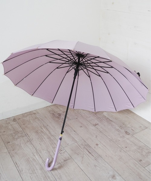 Port（ポート）の「【 Port / ポート 】 16本骨 シンプル デザイン 雨傘 ( 55cm )（長傘・レディース・ネイビー/パープル/ブルー/ベージュ/ラベンダー/ピンク系その他/ミント/ピンクベージュ/ブラック/グリーン/ピンク/グレー/ベージュ系その他/グリーン系その他/ブルー系その他/ブラック系その他/モスグリーン・FREE）」の13枚目の写真