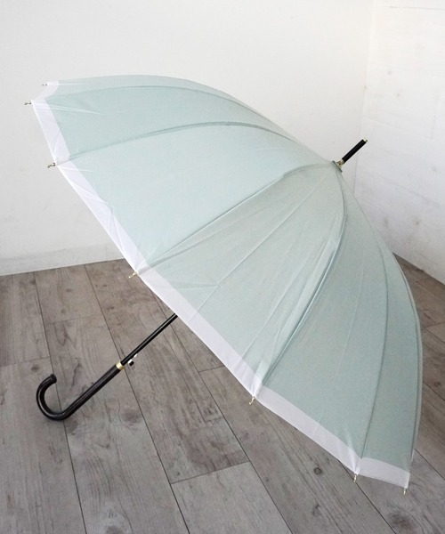 Port（ポート）の「【 Port / ポート 】 16本骨 シンプル デザイン 雨傘 ( 55cm )（長傘・レディース・ネイビー/パープル/ブルー/ベージュ/ラベンダー/ピンク系その他/ミント/ピンクベージュ/ブラック/グリーン/ピンク/グレー/ベージュ系その他/グリーン系その他/ブルー系その他/ブラック系その他/モスグリーン・FREE）」の9枚目の写真