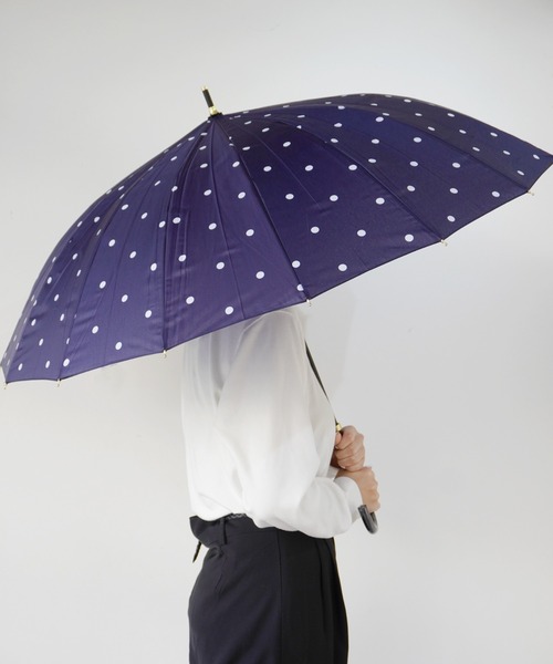 Port（ポート）の「【 Port / ポート 】 16本骨 シンプル デザイン 雨傘 ( 55cm )（長傘・レディース・ネイビー/パープル/ブルー/ベージュ/ラベンダー/ピンク系その他/ミント/ピンクベージュ/ブラック/グリーン/ピンク/グレー/ベージュ系その他/グリーン系その他/ブルー系その他/ブラック系その他/モスグリーン・FREE）」の10枚目の写真