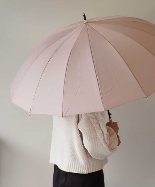 Port（ポート）の「【 Port / ポート 】 16本骨 シンプル デザイン 雨傘 ( 55cm )（長傘・レディース・ネイビー/パープル/ブルー/ベージュ/ラベンダー/ピンク系その他/ミント/ピンクベージュ/ブラック/グリーン/ピンク/グレー/ベージュ系その他/グリーン系その他/ブルー系その他/ブラック系その他/モスグリーン・FREE）」の16枚目の写真