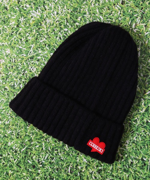 LUXE/R GOLF（ラグジュ ゴルフ）の「(RM)【LUXE/R GOLF】ラバーワッペン ニットキャップ（ニットキャップ/ビーニー・メンズ・チャコールグレー/ブラック/杢グレー・FREE）」の16枚目の写真