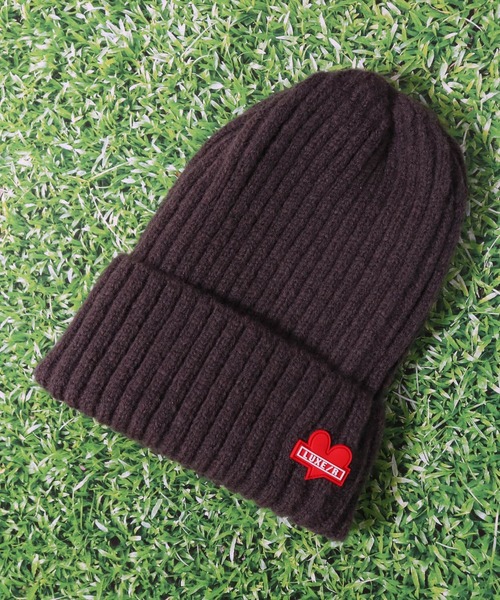 LUXE/R GOLF（ラグジュ ゴルフ）の「(RM)【LUXE/R GOLF】ラバーワッペン ニットキャップ（ニットキャップ/ビーニー・メンズ・チャコールグレー/ブラック/杢グレー・FREE）」の18枚目の写真