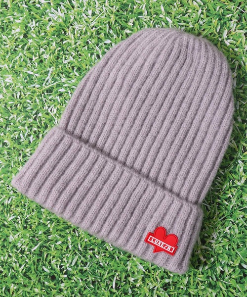 LUXE/R GOLF（ラグジュ ゴルフ）の「(RM)【LUXE/R GOLF】ラバーワッペン ニットキャップ（ニットキャップ/ビーニー・メンズ・チャコールグレー/ブラック/杢グレー・FREE）」の14枚目の写真