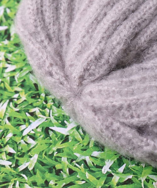 LUXE/R GOLF（ラグジュ ゴルフ）の「(RM)【LUXE/R GOLF】ラバーワッペン ニットキャップ（ニットキャップ/ビーニー・メンズ・チャコールグレー/ブラック/杢グレー・FREE）」の12枚目の写真