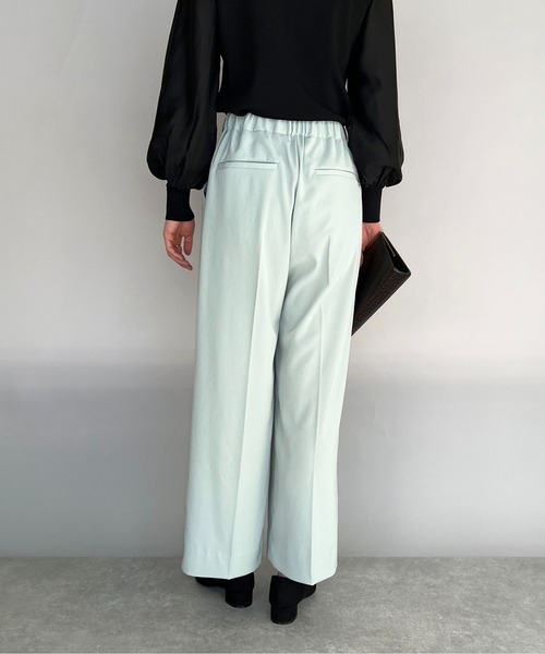 PICCIN（ピッチン）の「【日本製】センタープレスワイドイージーパンツ（その他パンツ・レディース・ブラック/ブルーグレー/グレイッシュベージュ・M）」の20枚目の写真