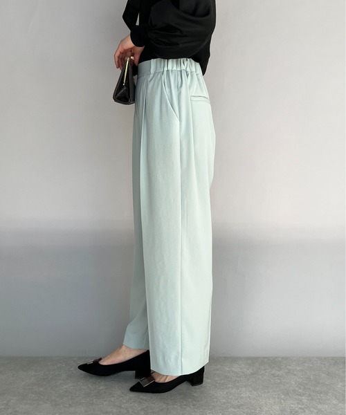 PICCIN（ピッチン）の「【日本製】センタープレスワイドイージーパンツ（その他パンツ・レディース・ブラック/ブルーグレー/グレイッシュベージュ・M）」の4枚目の写真