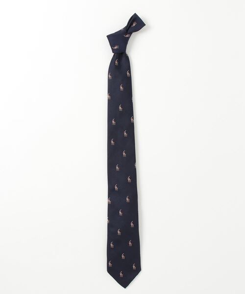 POLO RALPH LAUREN（ポロ ラルフ ローレン）の「Polo ポニー シルク ナロー タイ（ネクタイ・メンズ・ネイビー系1・ONE）」の5枚目の写真