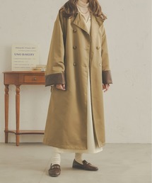 Ambre Neige | 配色トレンチコート/【WEB/EC限定商品】(トレンチコート)