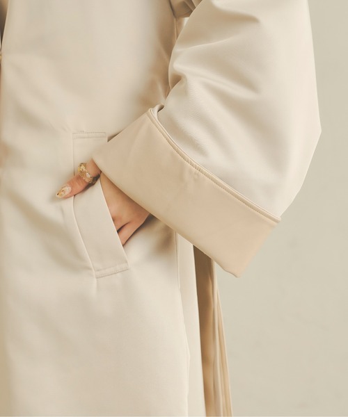 Ambre Neige（アンブルネージュ）の「配色トレンチコート／【WEB/EC限定商品】（トレンチコート・レディース・ベージュ/アイボリー・FREE）」の20枚目の写真