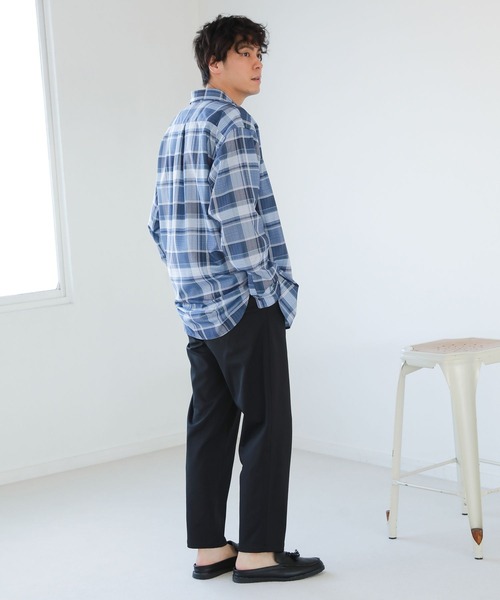 LAKOLE(ラコレ)の「プリントチェックシャツ / 265990(シャツ/ブラウス・メンズ・アイボリー/ブルー/ブラック・LARGE/MEDIUM)」の7枚目の写真
