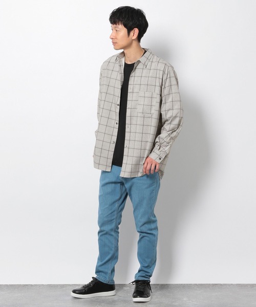 LAKOLE(ラコレ)の「プリントチェックシャツ / 265990(シャツ/ブラウス・メンズ・アイボリー/ブルー/ブラック・LARGE/MEDIUM)」の10枚目の写真